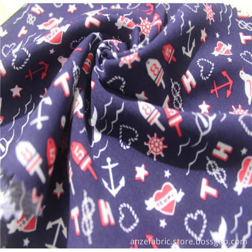 hotsale printed 100%rayon poplin printed fabric for garment